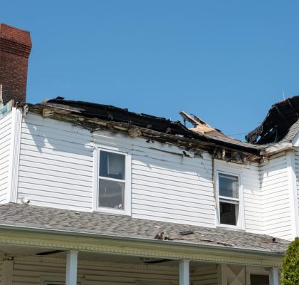 What steps should you take after fire damage?